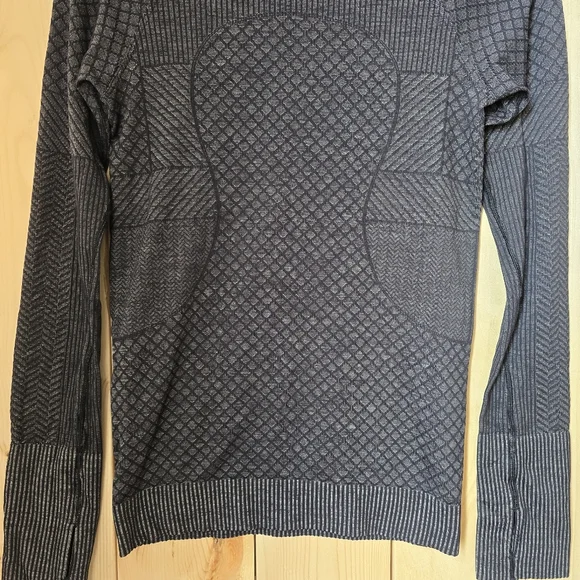 Lululemon Rest Less Dark Grey Strechy Hoodie Size 4 - Picture 3 of 9